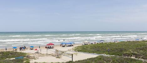 Aan het strand