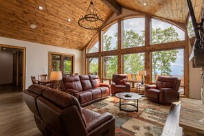 电视、壁炉、DVD 播放器、立体声音响