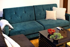 奢华公寓, 1 间卧室 | 起居区 | 平板电视