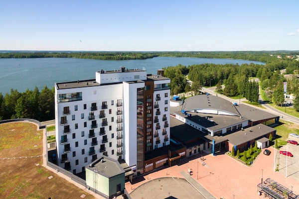 Byutsikt fra overnattingsstedet