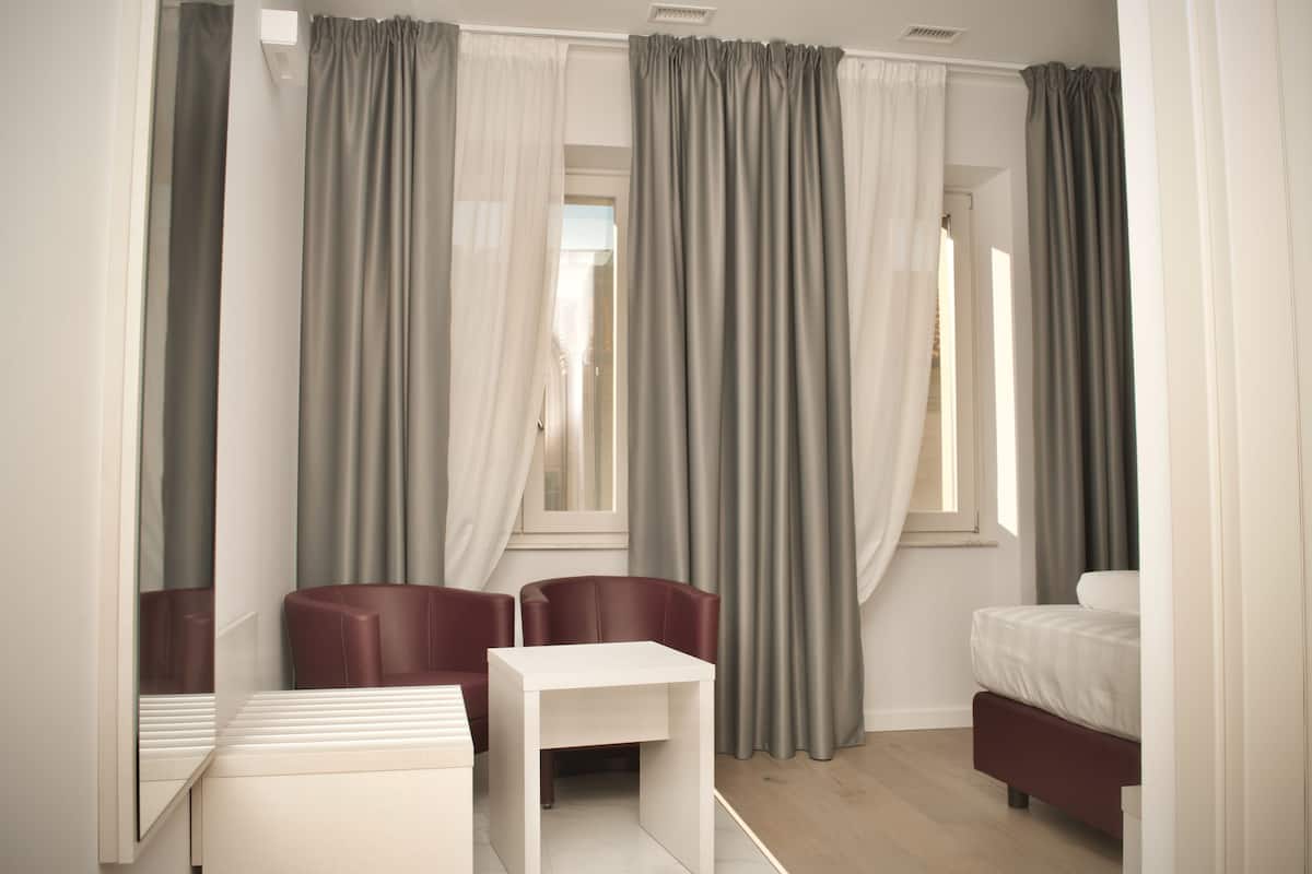 junior suite | premium bedding, minibar, desk, laptop workspace