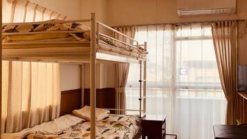 Bunk Bed Twin | Laptop workspace, blackout drapes, iron/ironing board, free WiFi