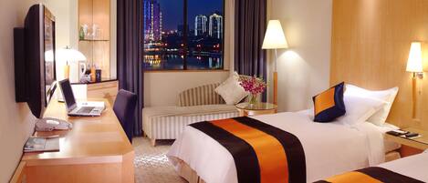 Minibar, in-room safe, desk, blackout curtains
