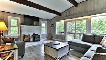 TV, streaming services, music library, video library