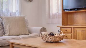 Télévision, cheminée