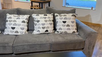 Televisie, een dvd-speler, boeken en een filmbibliotheek