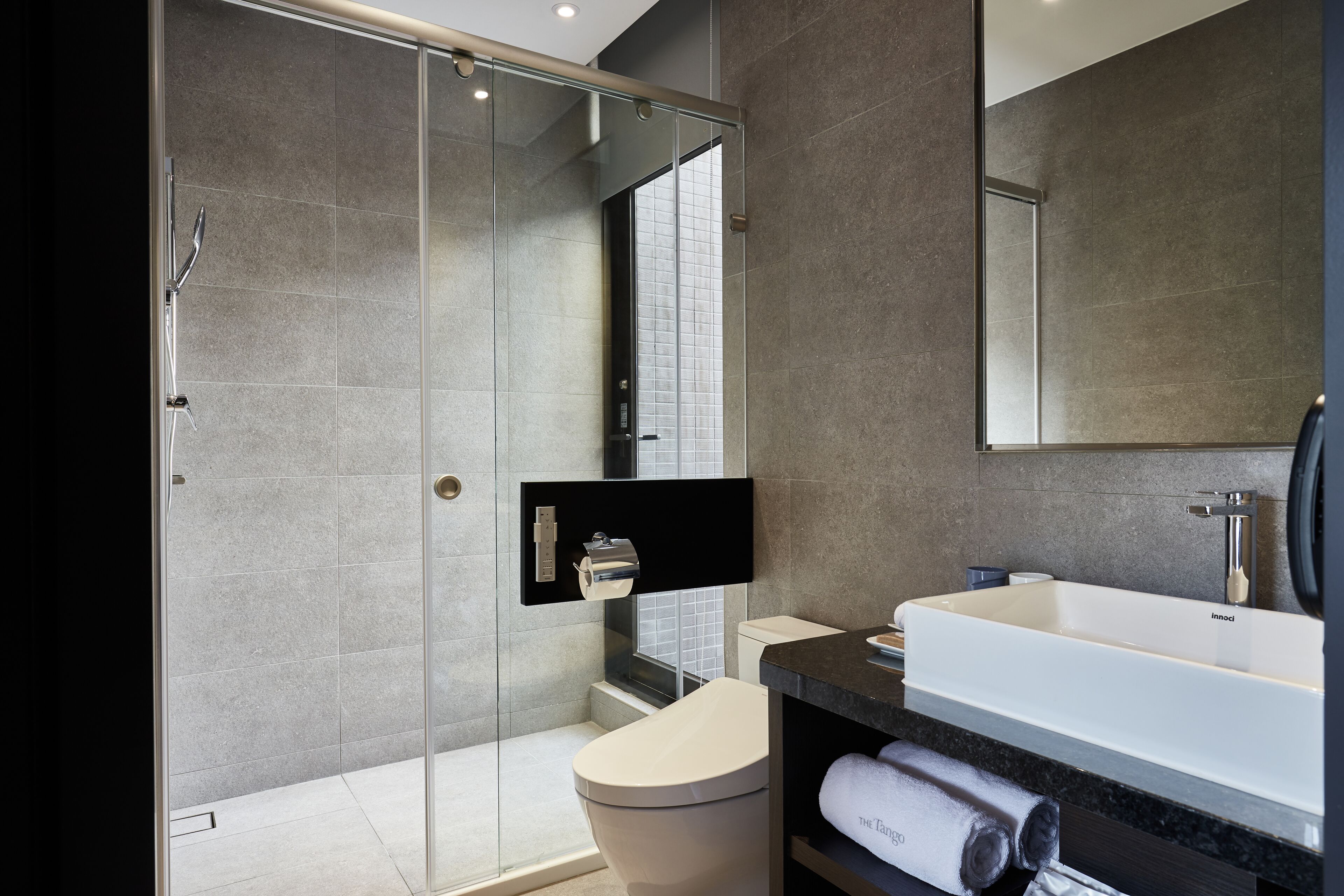 star room | bathroom | free toiletries, hair dryer, slippers, bidet