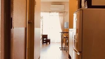 Bunk Bed Twin | Desk, laptop workspace, blackout drapes, iron/ironing board