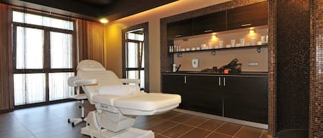Body treatments, hot stone massages, body scrubs, facials