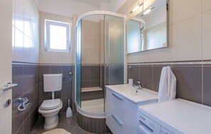 Villa, Private Pool | Bathroom | Hair dryer, towels, soap, toilet paper