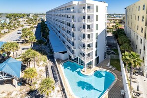 Condo, 2 Bedrooms | Exterior - Seacrest 603 is a Gulf View 2 BR on Okaloosa Island by RedAwning (Fort Walton Beach)