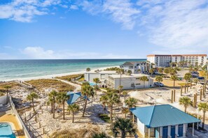 Condo, 2 Bedrooms | Property grounds - Seacrest 603 is a Gulf View 2 BR on Okaloosa Island by RedAwning (Fort Walton Beach)