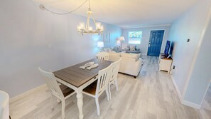 Condo, 2 Bedrooms | Living area - Venus 111 is a Ground Floor 2 BR on Okaloosa Island steps from the pool by RedAwning (Fort Walton Beach)