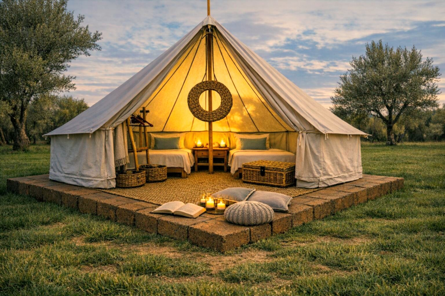 Economy Tent | Down comforters, minibar, in-room safe, blackout drapes