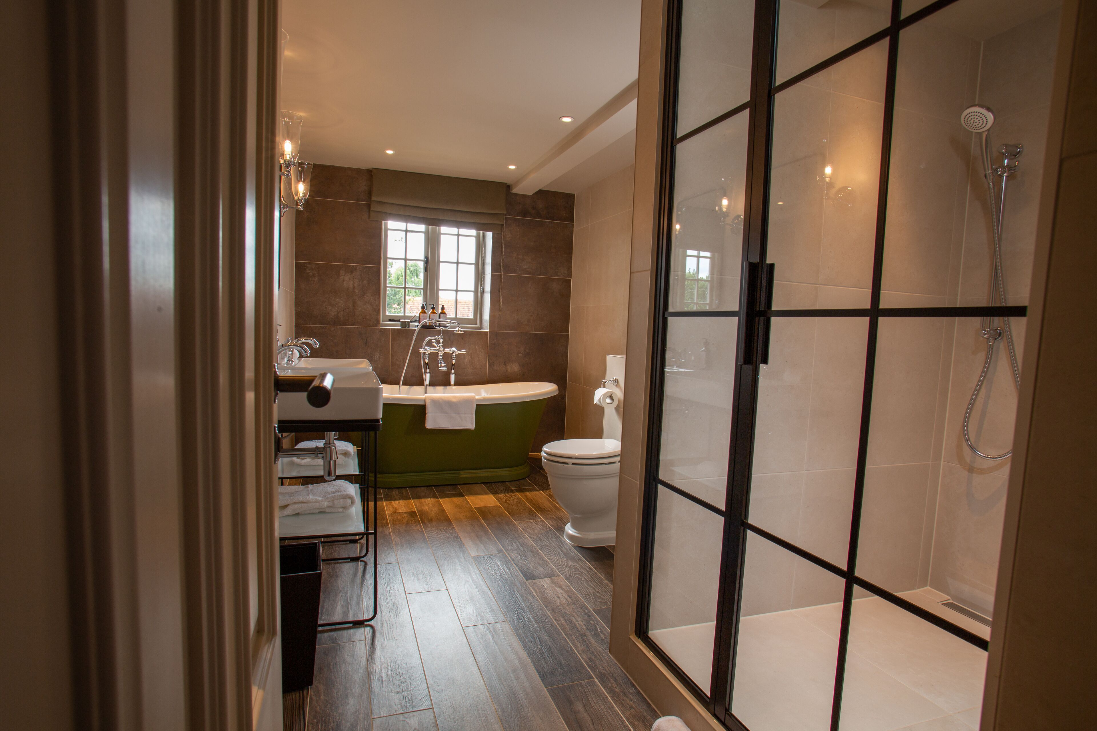 classic double room | bathroom | hair dryer, towels, soap, shampoo