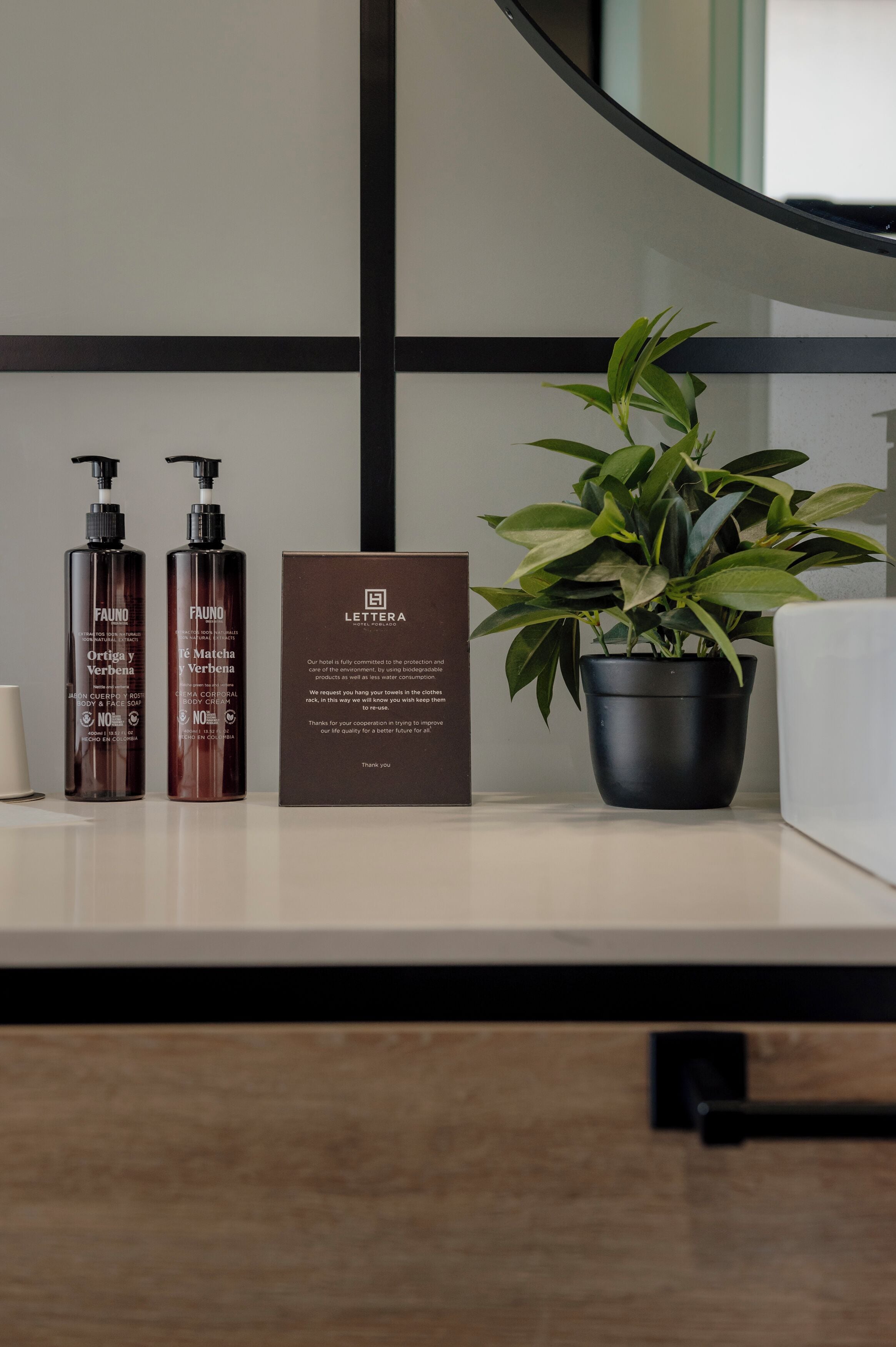 superior double room | bathroom | shower, hair dryer, towels, soap