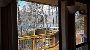 Interior - "White Oak Hideaway" - Very Private, Huge Deck, and Lake View (Black Mountain)