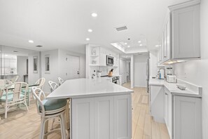 Fridge, microwave, oven, stovetop - Gulfside Escape at Sea Twig #103- Relax & Unwind Steps to Sand & Pool by RVA (Longboat Key)