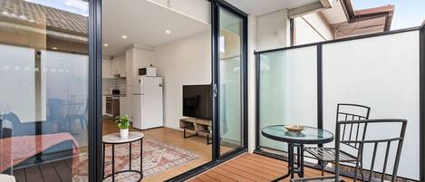 屋外ダイニングエリア