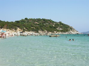 En la playa 