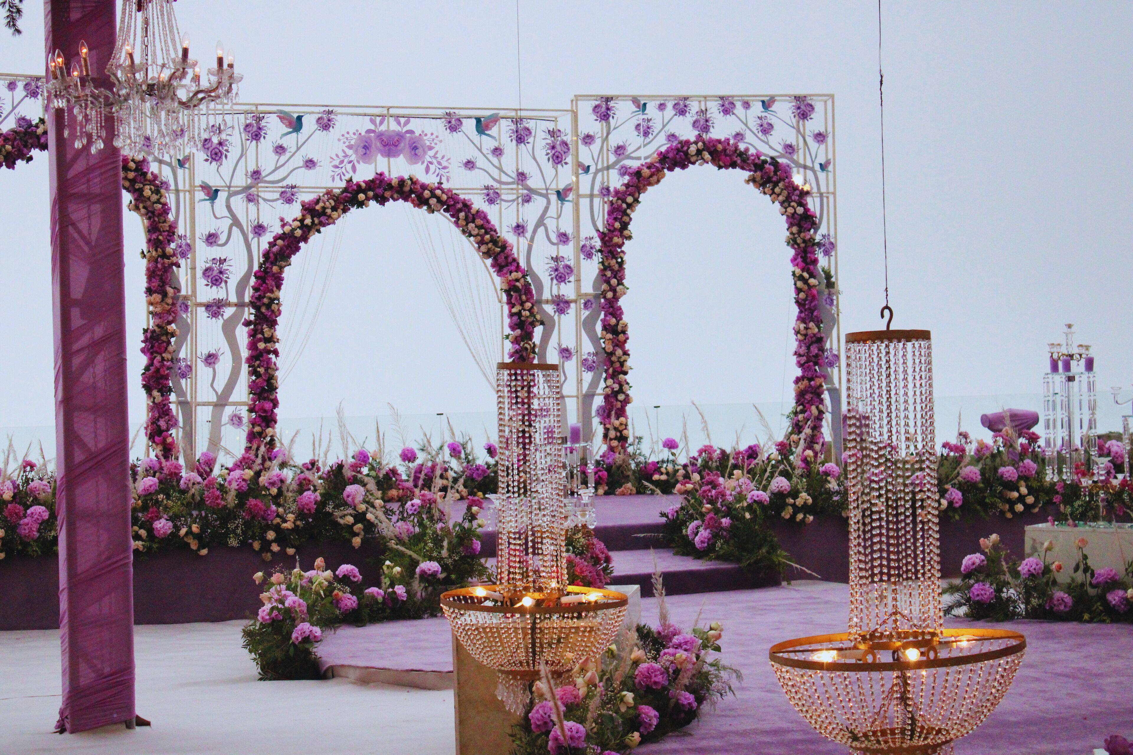 outdoor wedding area