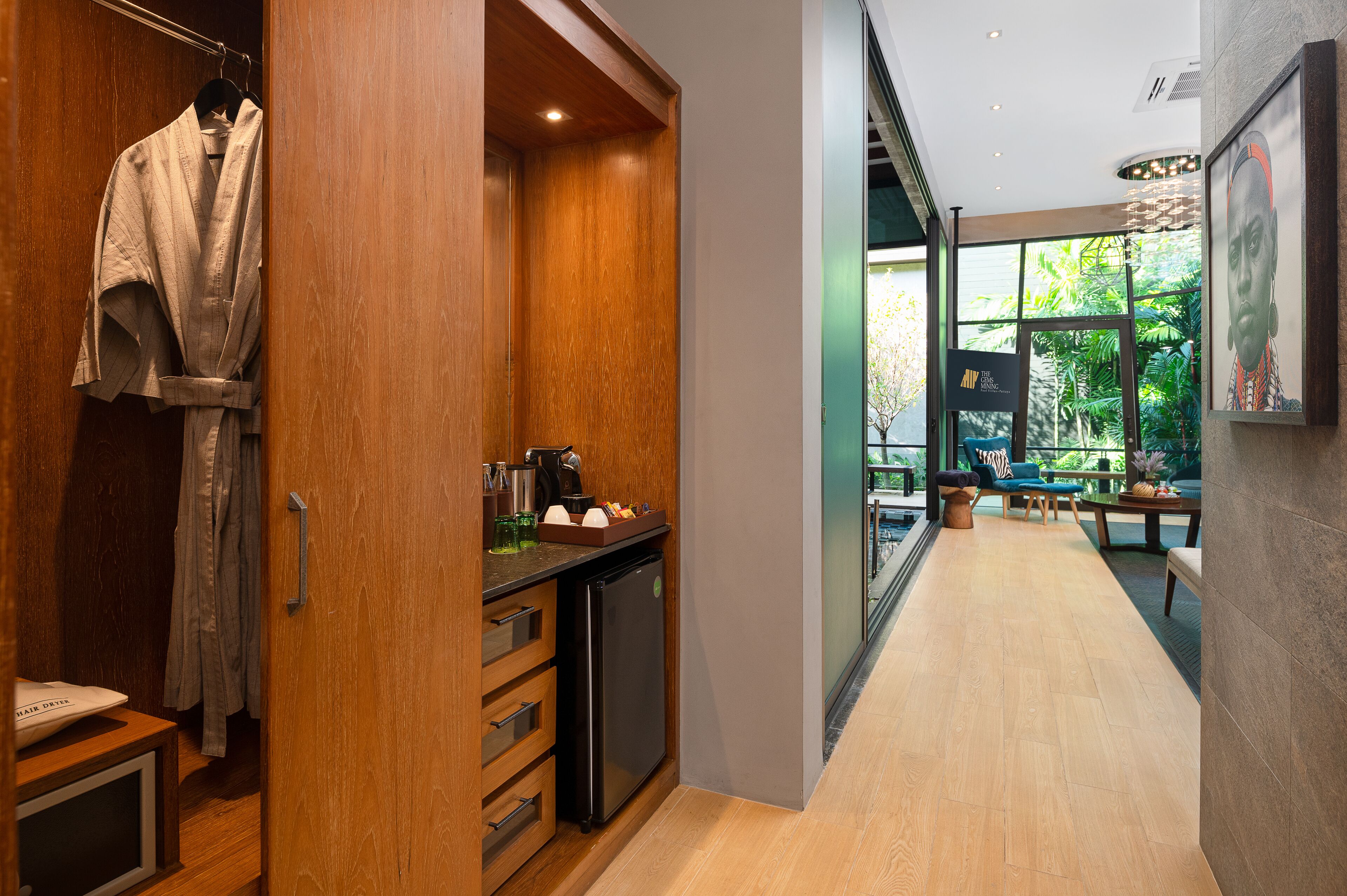 emerald one-bedroom pool villa | bathroom | free toiletries, hair dryer, bathrobes, slippers