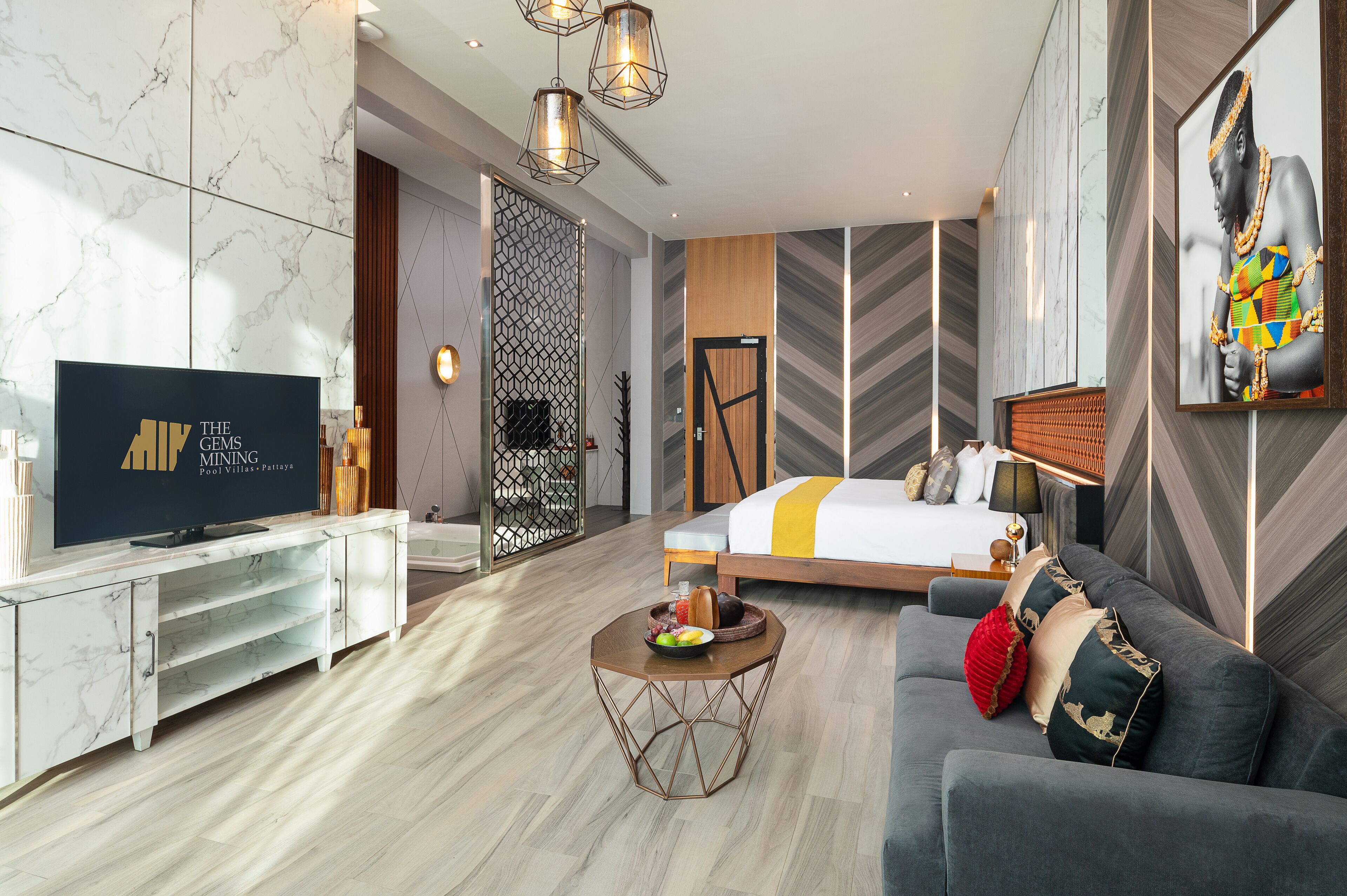 topaz jacuzzi | 2 bedrooms, minibar, in-room safe, desk