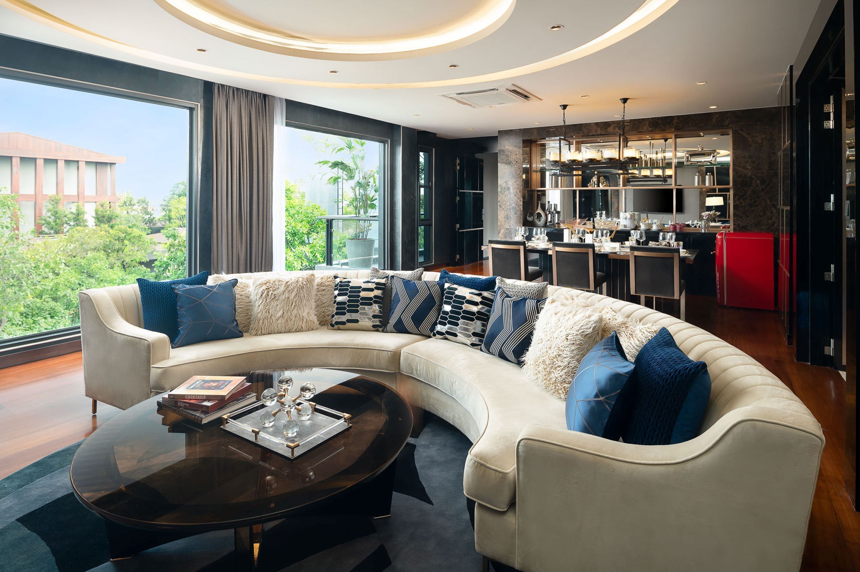 Villa (The Legacy Conceptual Residence) | Opholdsområde | 49-tommers smart-tv med digitale kanaler, tv, bordtennisbord