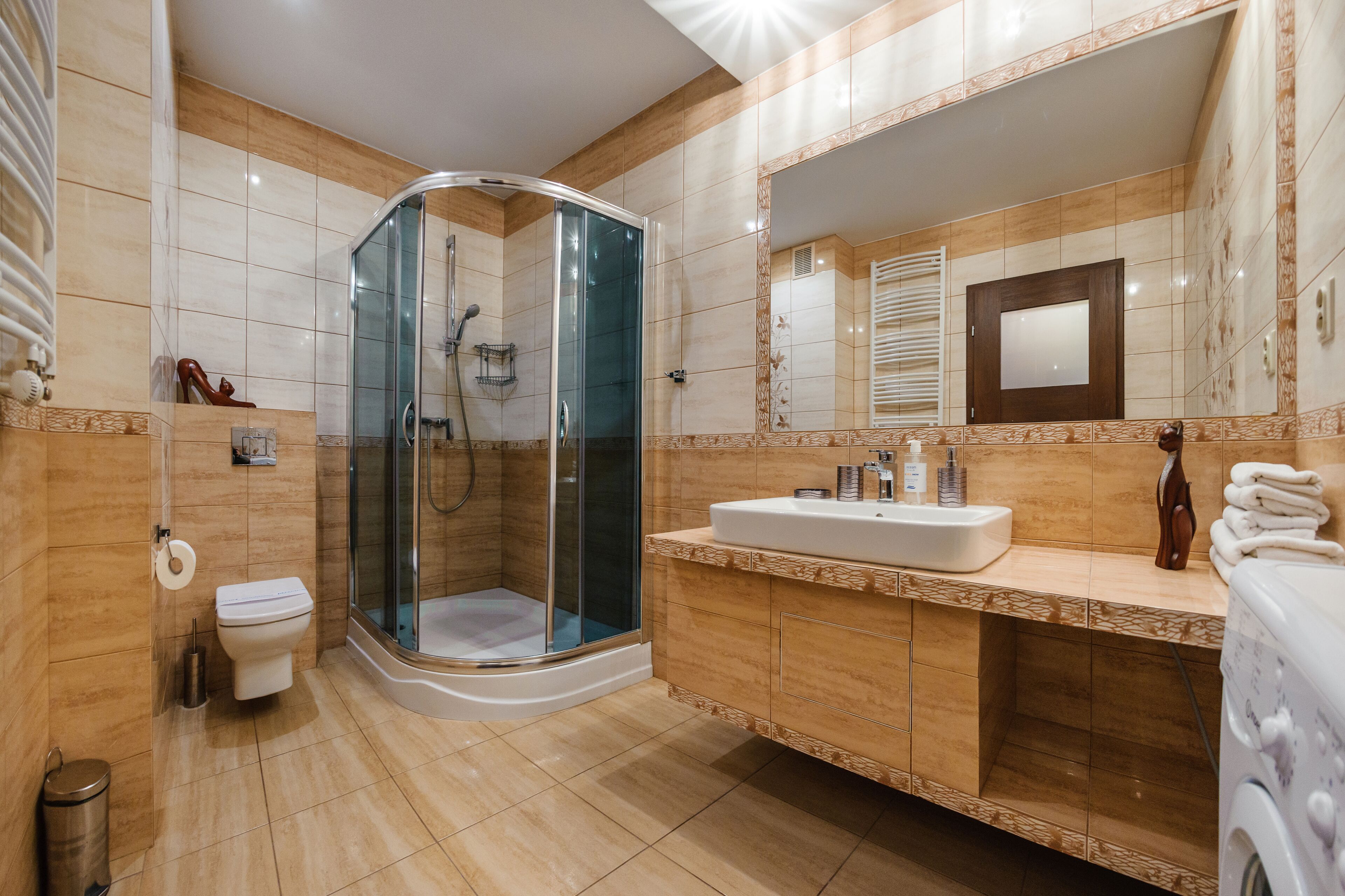 Apartment (22) | Bathroom | Shower, hair dryer, towels