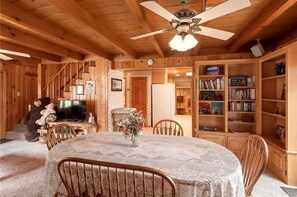 Dining - Walk to Lake | Hot Tub, Game Room, Large Backyard & Peekaboo Lake Views (Big Bear Lake)
