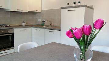 Kühlschrank, Ofen, Herdplatte, Geschirrspüler