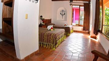 Standard Double Room, 2 Queen Beds | Individually decorated, bed sheets