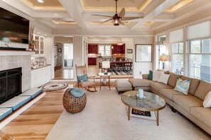 TV, ping pong, books