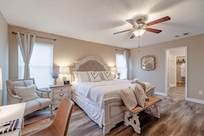 5 bedrooms, in-room safe, iron/ironing board, free WiFi