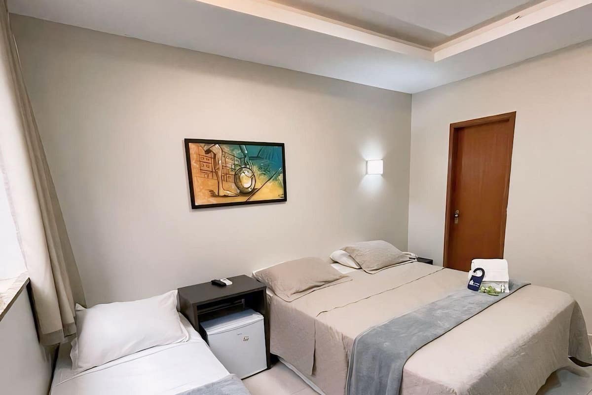 Hypo-allergenic bedding, pillow-top beds, in-room safe, desk