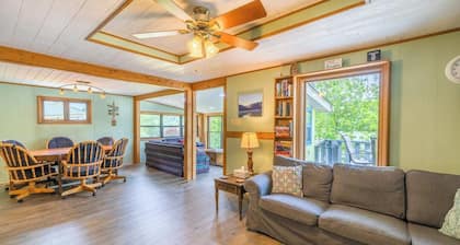 Waterfront retreat with private dock, wraparound deck & stunning lake views.