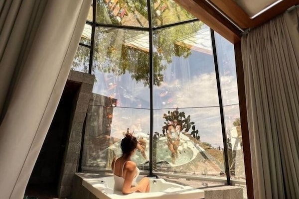 Panoramic Room, 1 King Bed, Mountain View | Egyptian cotton sheets, premium bedding, down comforters