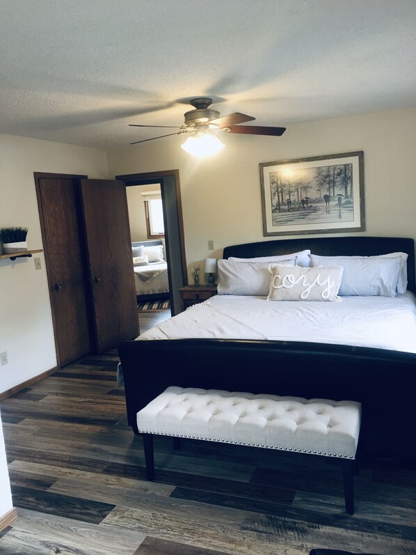 4 bedrooms, iron/ironing board, travel crib, WiFi