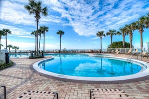 A heated pool - Grand Panama gorgeous Oceanfront Condo-Sleeps 10! (Panama City Beach)