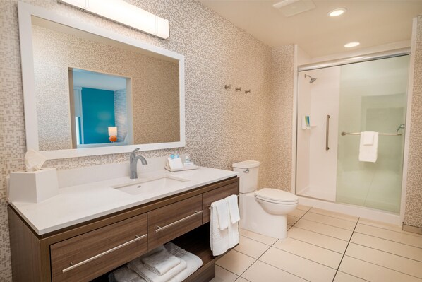 Bathroom shower - Home2 Suites by Hilton Corona (Corona)