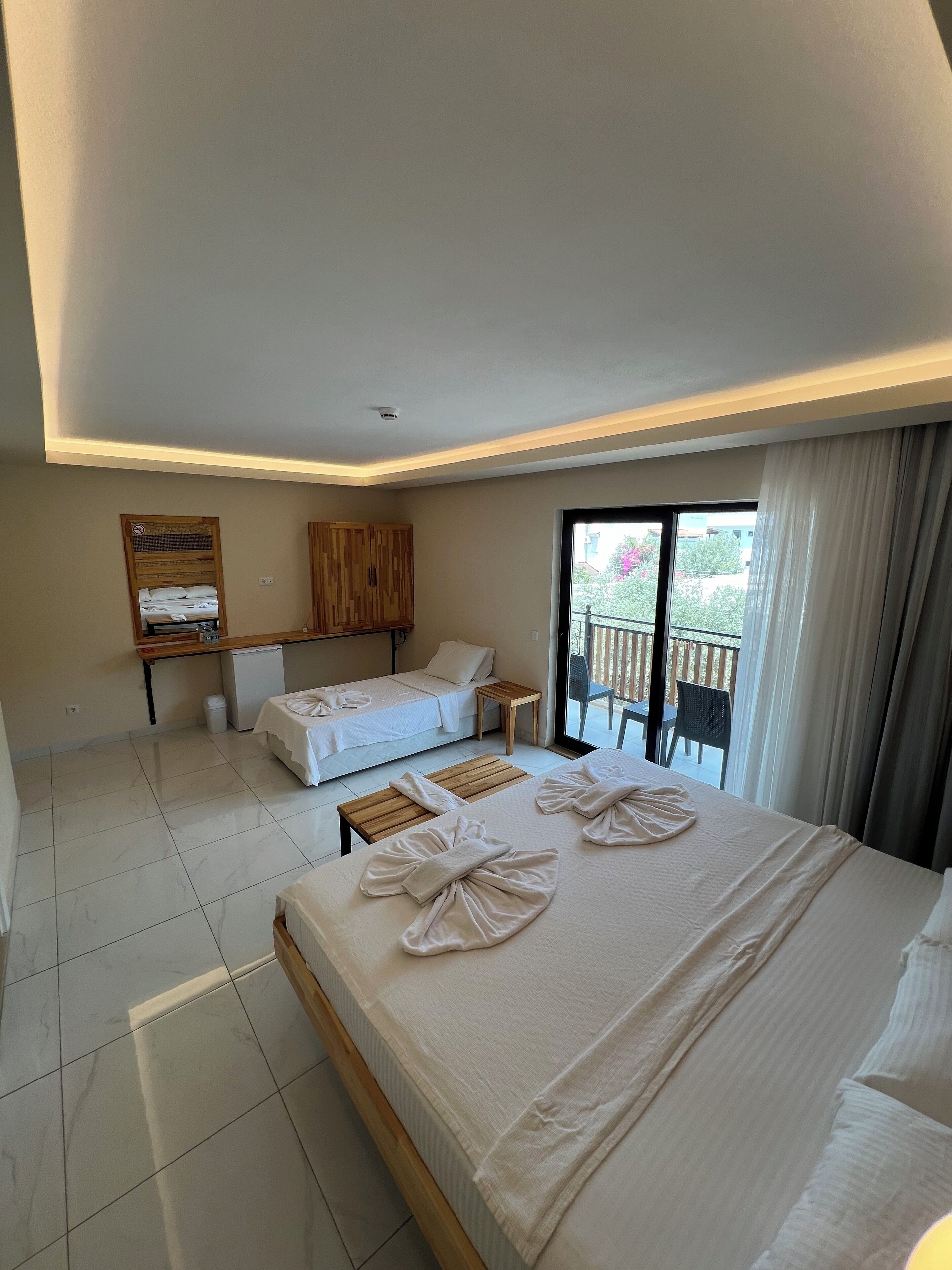 comfort triple room | laptop workspace, blackout curtains, soundproofing, free wifi