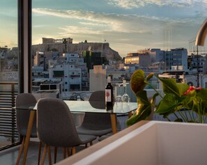 Blick von der Unterkunft