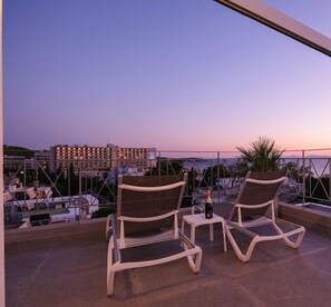 Apartment, 1 Bedroom | Balcony view - Breathtaking homm Penthouse with Magical Sea Views (Vari-Voula-Vouliagmeni)