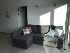 Appartamento (Zandkorrel) | Area soggiorno | Smart TV, Netflix, pavimenti riscaldati, servizi in streaming