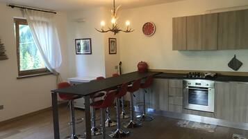 Fridge, oven, stovetop, dishwasher