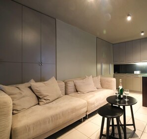 Apartment, 1 Bedroom | Living area - Modern 45m² homm Apartment in Vitonos str, Gazi (Athens)