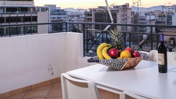 Apartment, 2 Bedrooms | Balcony - 84m² homm Beautiful Family Flat, Nea Smirni 2BD (Nea Smirni)