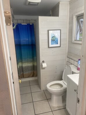 Shower, towels, toilet paper - Beach House - Explore Sleeping Bear National Lakeshore (Honor)