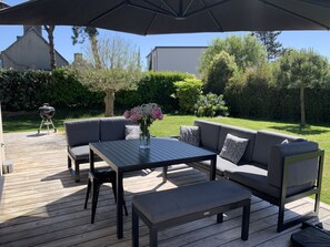 Outdoor dining - Maison les Agapanthes 9 people (Carantec)