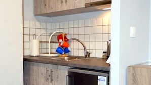 Apartment | Private kitchenette | Coffee/tea maker, fridge, stovetop, electric kettle - Cozy Studio Near Acropolis (Athens)